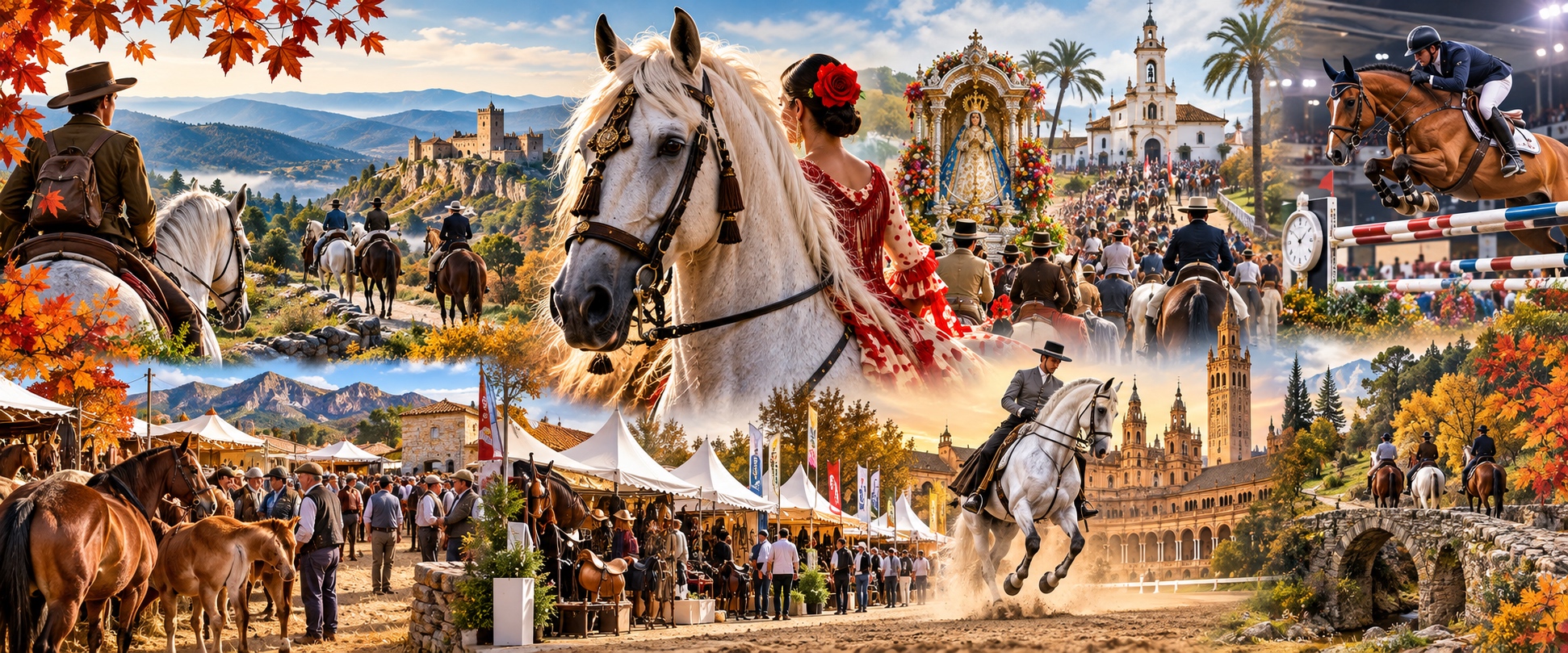 Oto&ntilde;o a caballo: ferias, romer&iacute;as y grandes citas ecuestres de Espa&ntilde;a
